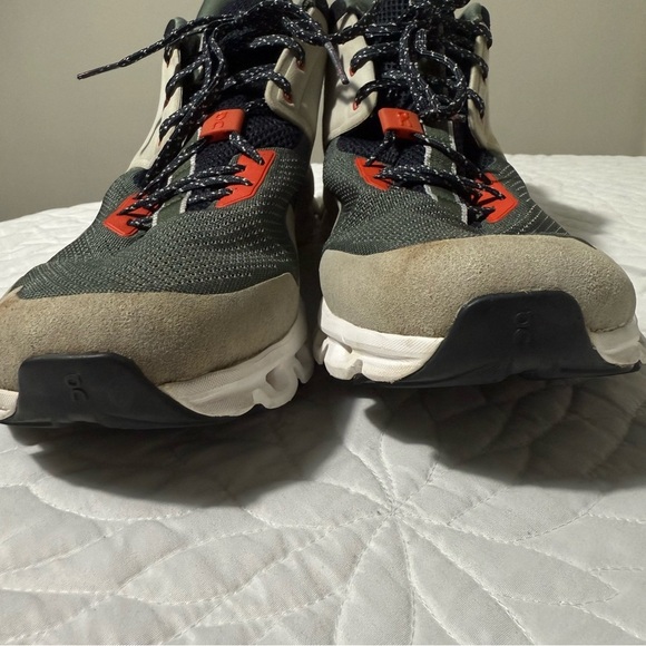 On Running Men's Sneakers - Gray, Black, Red size 12.5 - Picture 12 of 13